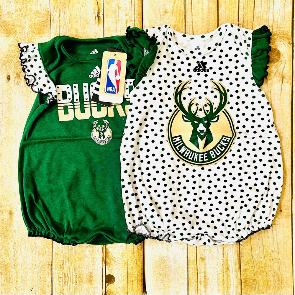 Baby Girl Polka Dot Bodysuit Set by Adidas